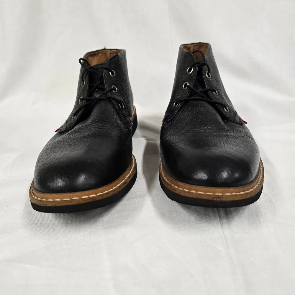 Marc Joseph New York Mens Black Leather Chukka Boots Handcrafted in Brazil‎